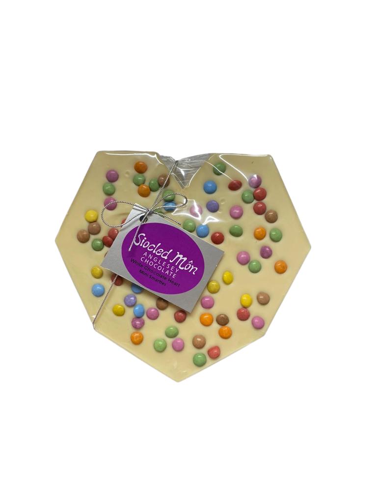 White Chocolate Smartie Heart